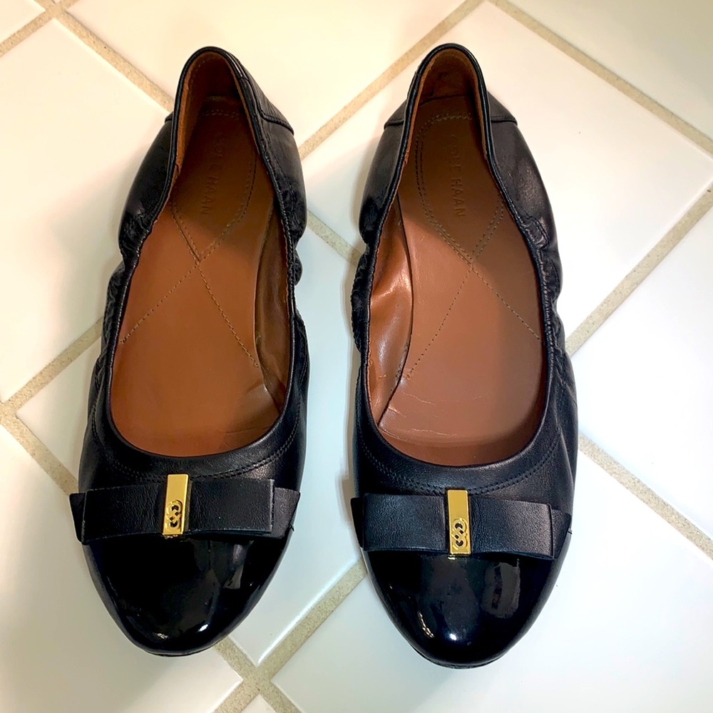 Cole Haan black flats size 8.5